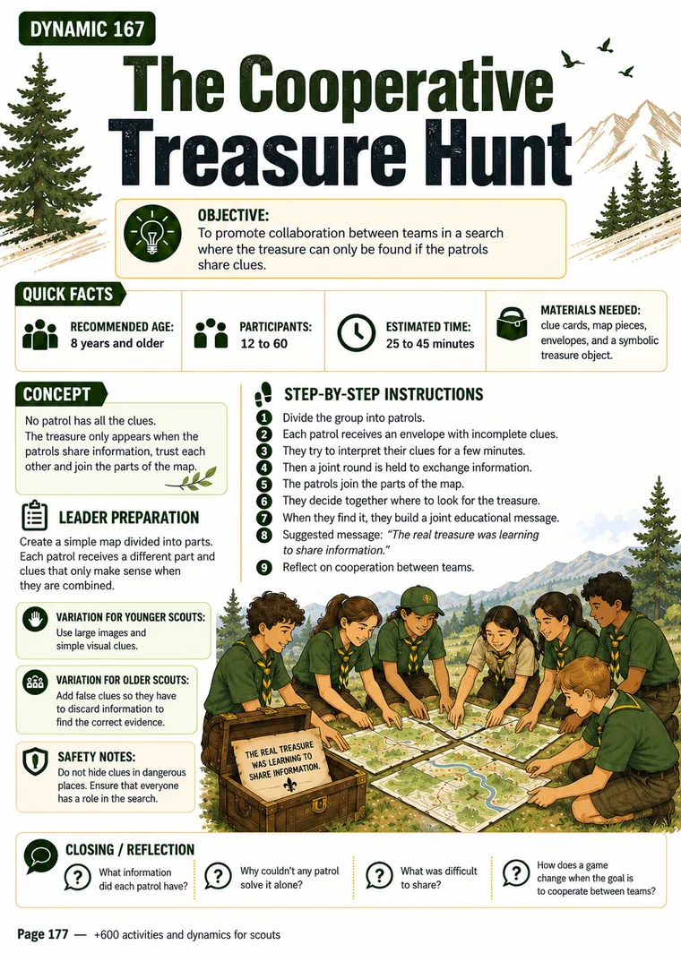 Sample activity sheet: The Cooperative Treasure Hunt
